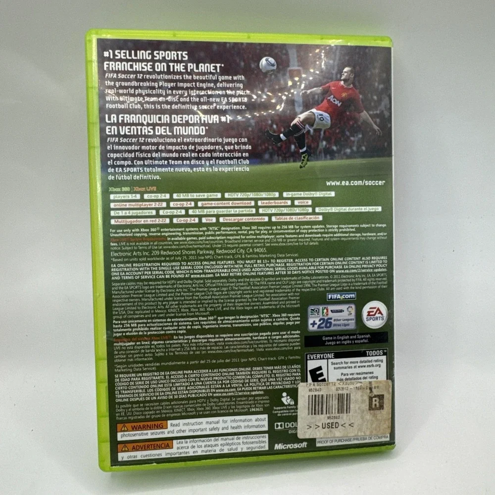 FIFA Soccer 12 (Microsoft‎ Xbox 360, 2011)